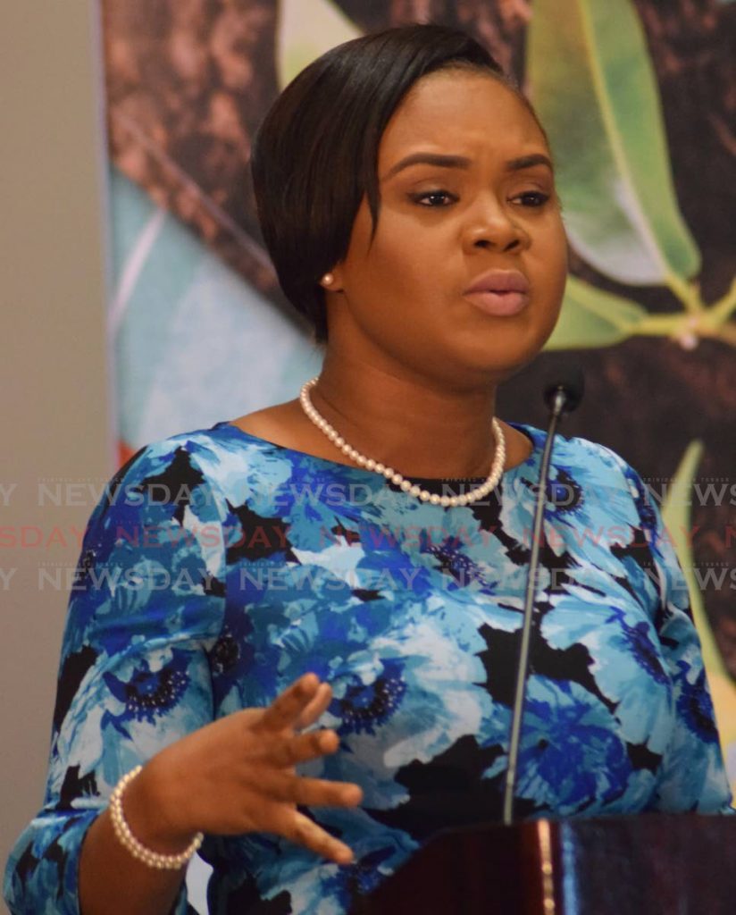 Minister of Sport and Youth Affairs Shamfa Cudjoe. - Vidya Thurab