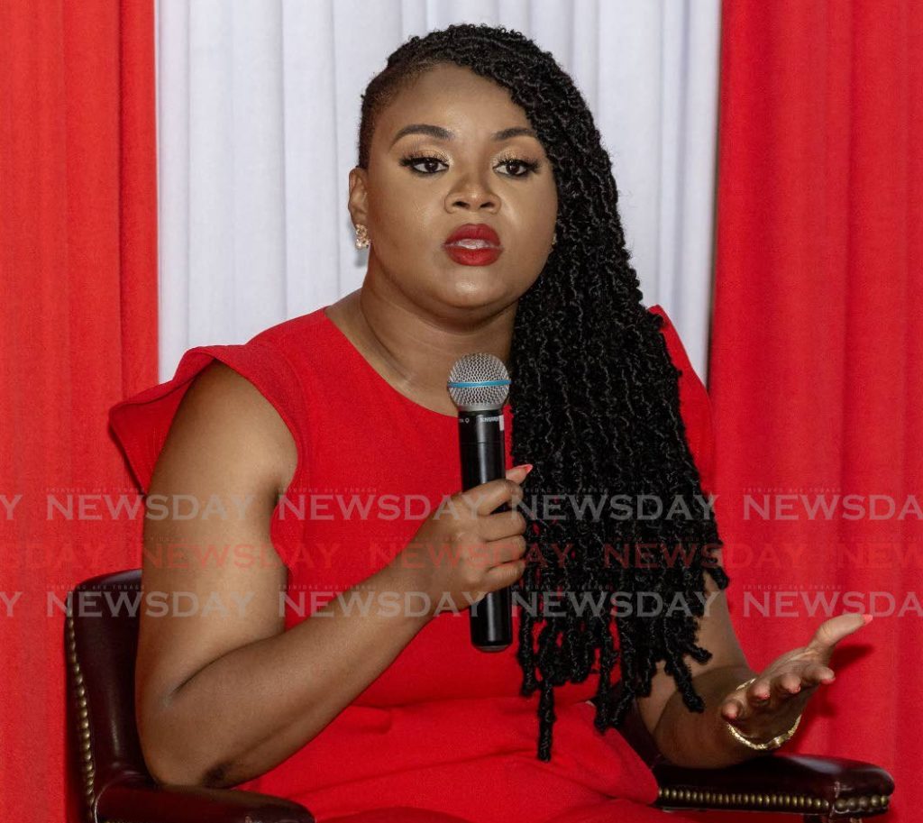 Minister of Sport and Community Development Shamfa Cudjoe