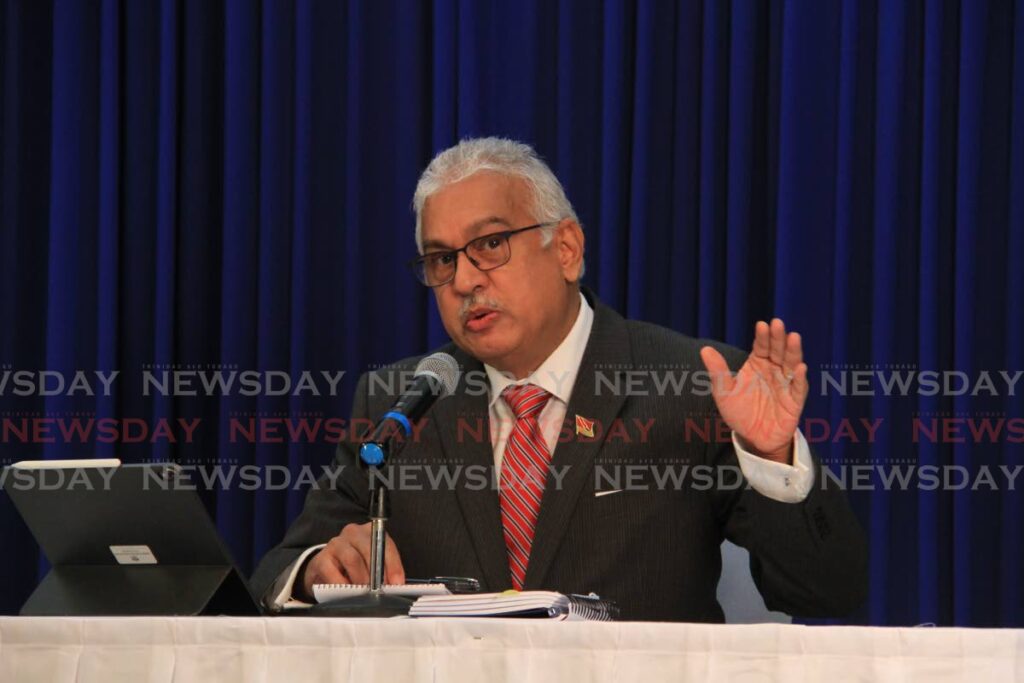 Health minister Terrence Deyalsingh