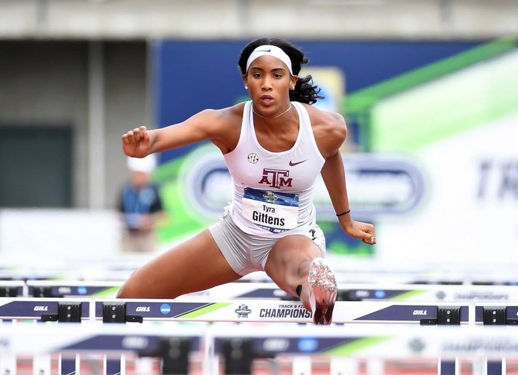 US-based TT track and field athlete Tyra Gittens. - courtesy Texas A&M University