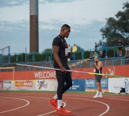 Keshorn Walcott won gold in the men's javelin event at teh CAC Games on Thursday evening. Courtesy Team TTO
