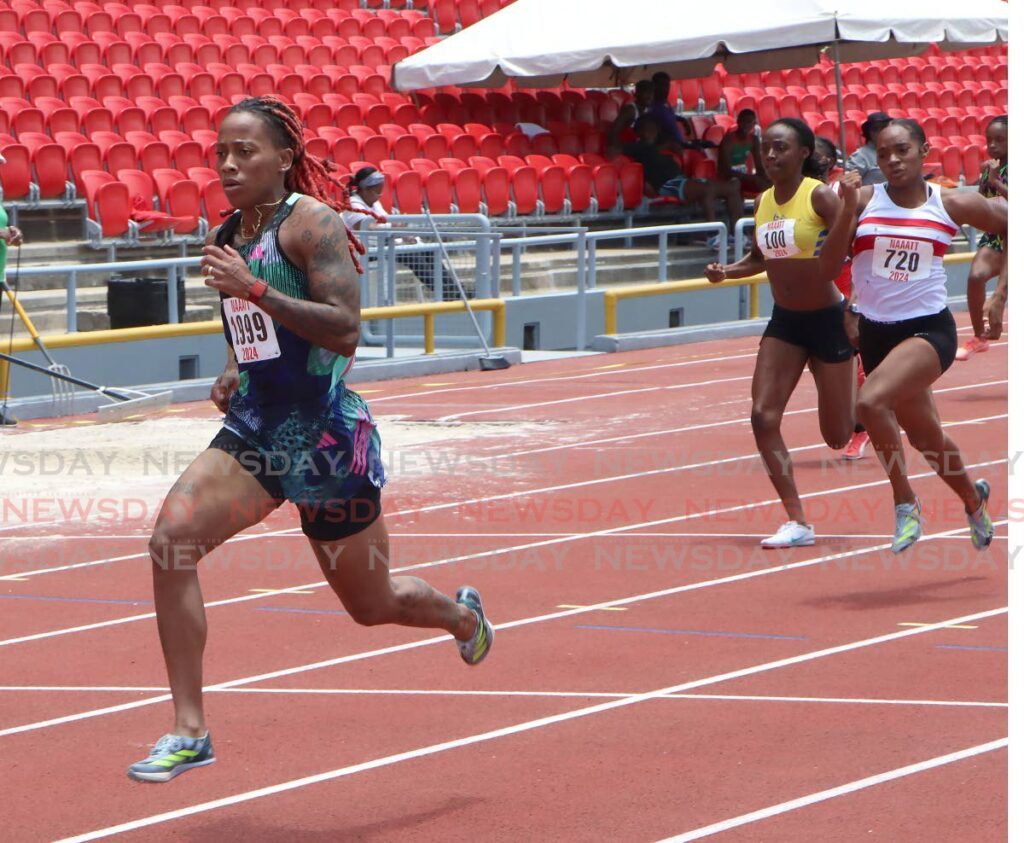 Michelle-Lee Ahye, left. - Angelo Marcelle (Image obtained at newsday.co.tt)