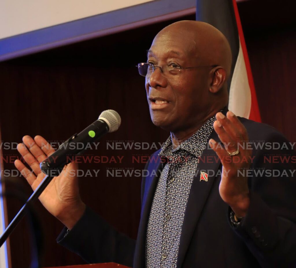 Prime Minister Dr Keith Rowley. - (FILE PHOTO) (Image obtained at newsday.co.tt)